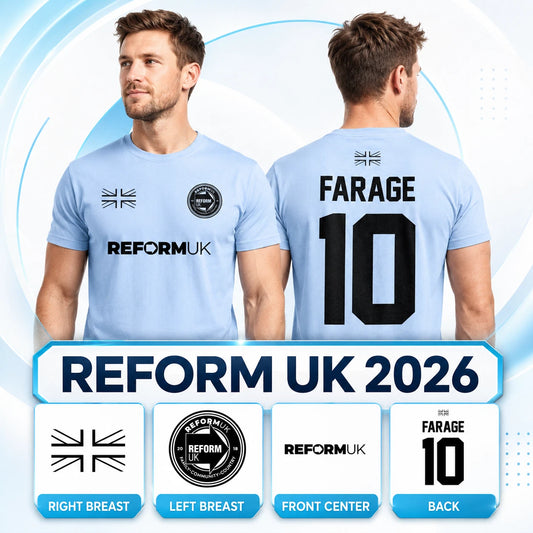 Reform UK 2026 T-Shirt Vote | Political Supporter Britain Great Farage Shirt