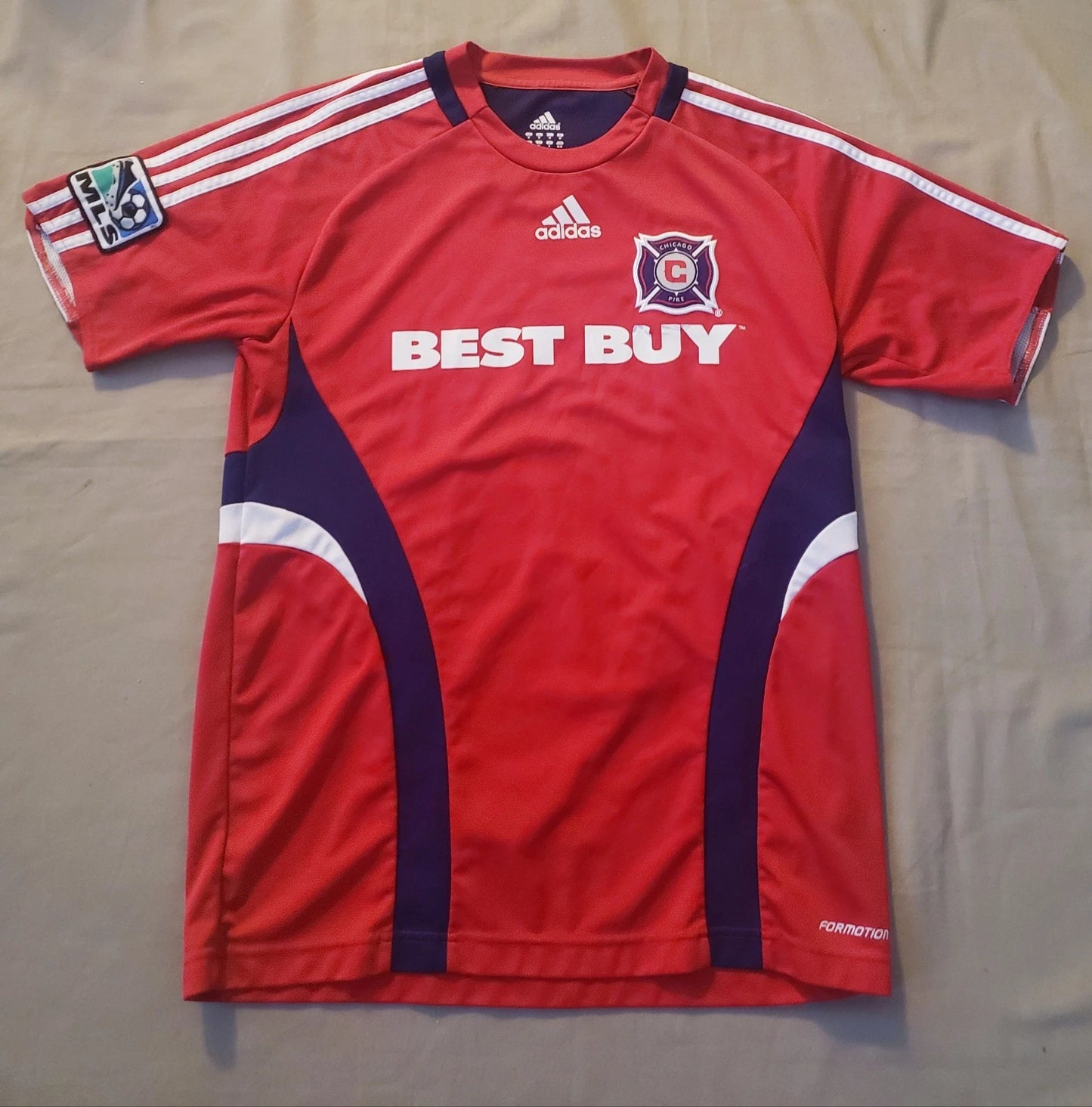 Chicago Fire Soccer Jersey Adidas Home Jersey Best Buy MLS Size.M