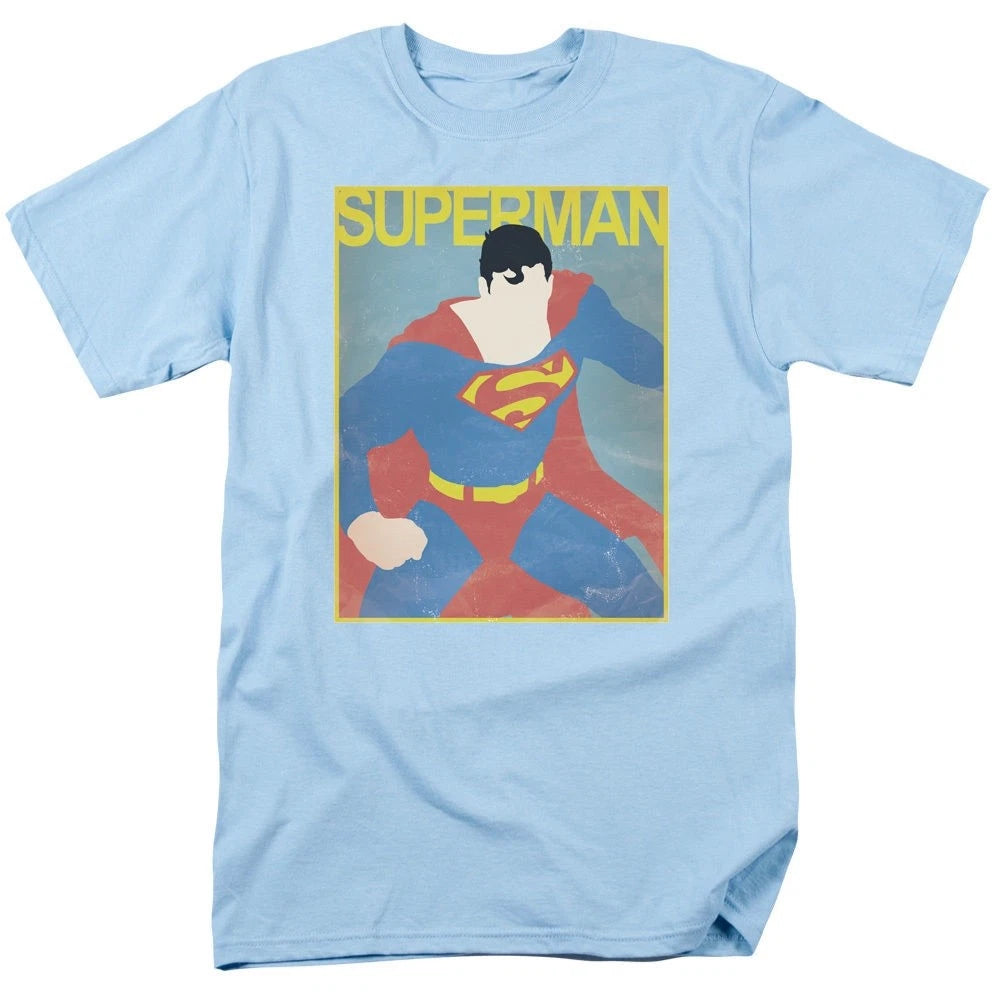 Superman Simple Sm Poster T-Shirt DC Comics Sizes S-3X NEW