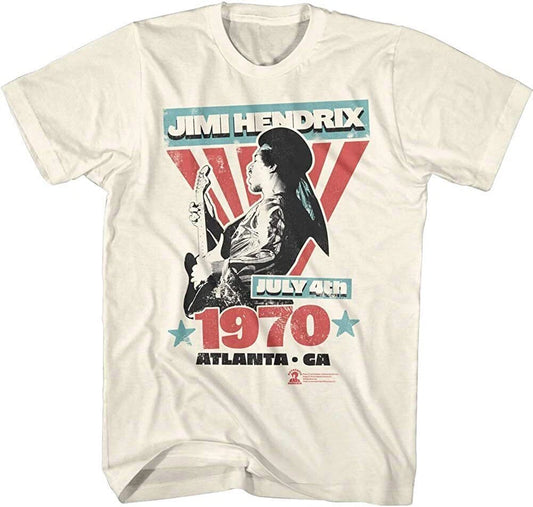 Jimi Hendrix t-shirt -July 4th 1970 shirt- Atlanta Georgia Vintage t-shirt