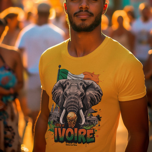 Ivory Coast 2026 World Cup T-Shirt |Côte d'Ivoire Football Tee | Unisex Graphic
