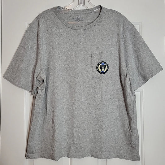 Philadelphia Union Soccer Vineyard Vines Pocket Tee Shirt Men's Large