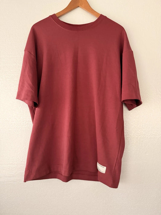 Reserved Oversized T Shirt Mens Medium Red Minimal Streetwear Basic Tee