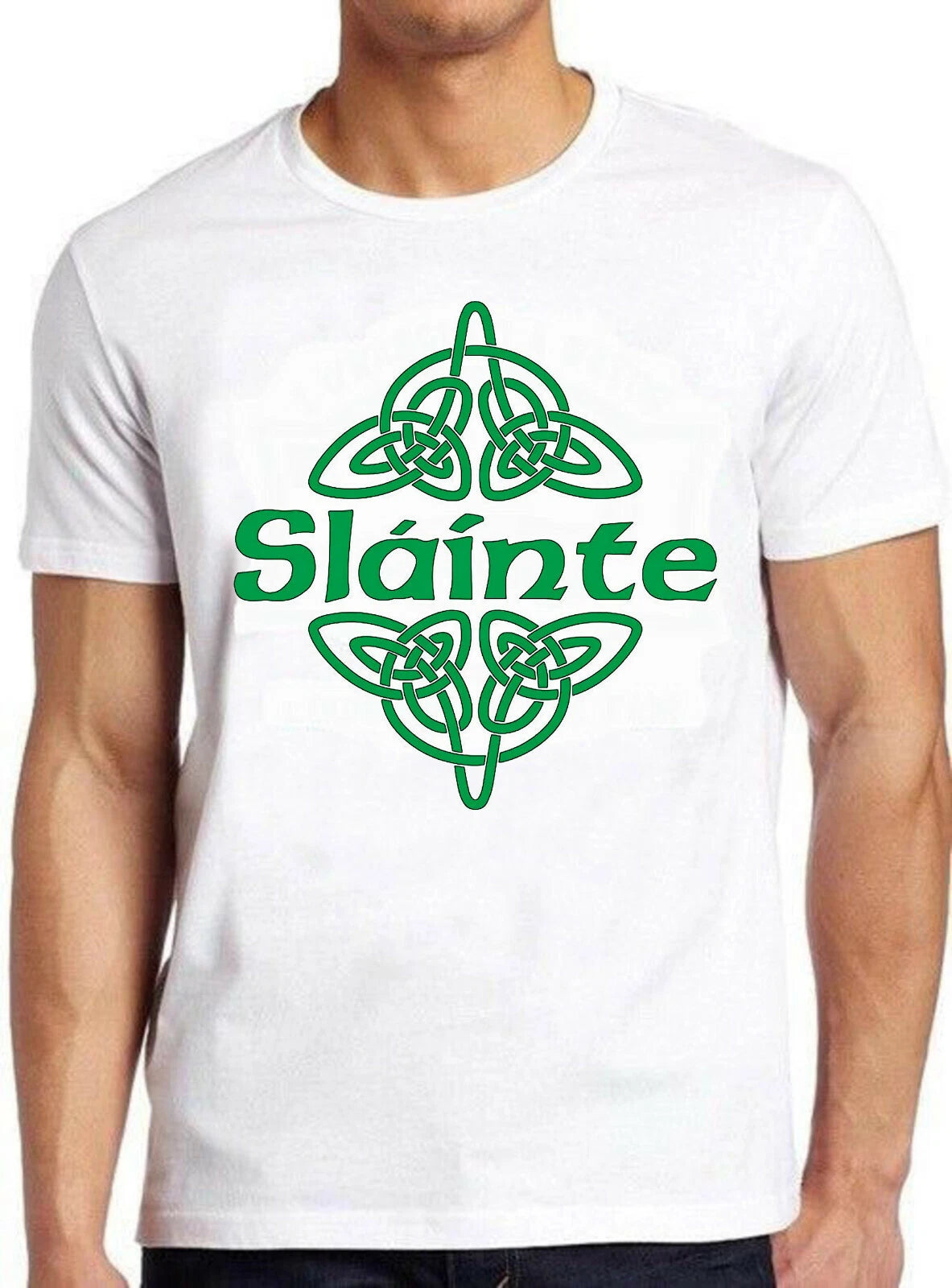 Slainte Irish St. Patrick's Day Shamrock Meme  Cult Movie Gift Tee T Shirt M640