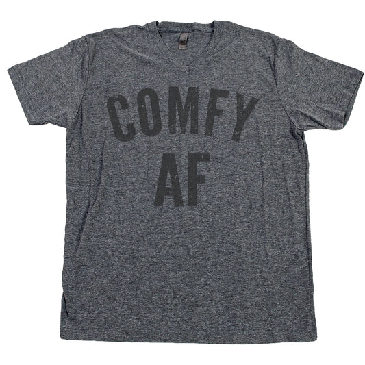 COMFY AF T Shirt Cozy Cuddle Nap Weekends Sunday Funday Brunch Chill Tee