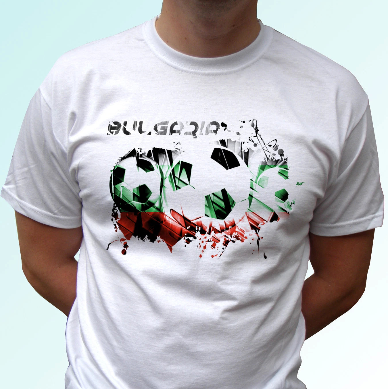 Bulgaria football flag white t shirt soccer style design mens womens kids baby