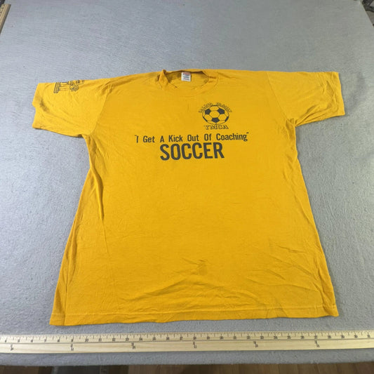 Vintage Salina Family YMCA Shirt Mens Large Soccer Coach Centennial 80s Tee