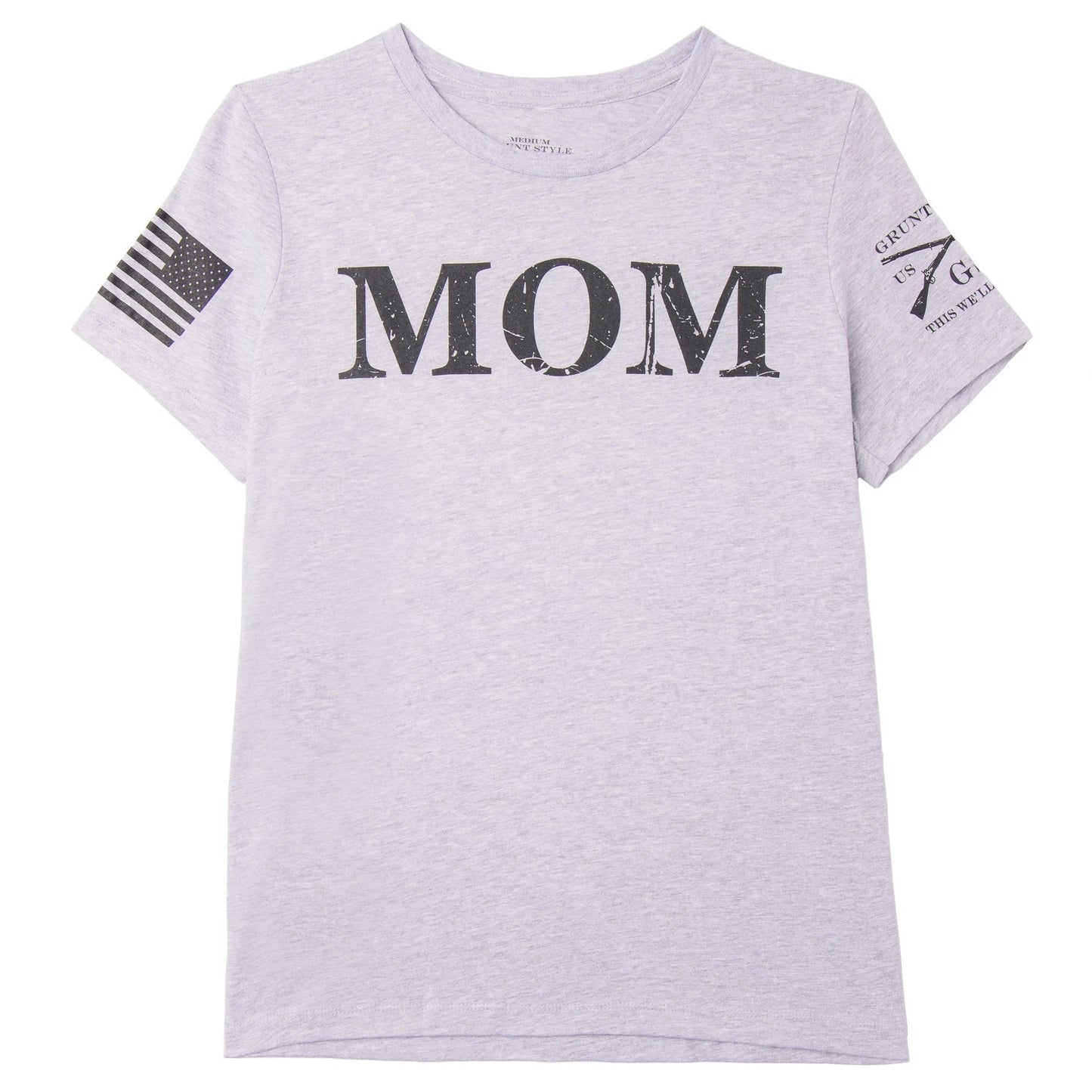 Grunt Style Women's Mom Defined Relaxed Fit T-Shirt - Athletic Heather