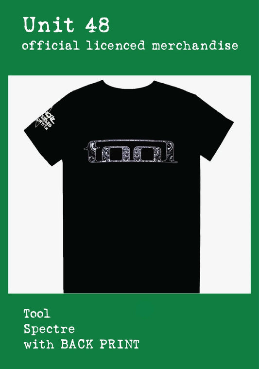 Tool - Spectre- Black T-Shirt with BACK PRINT Official Licenced Merchandise