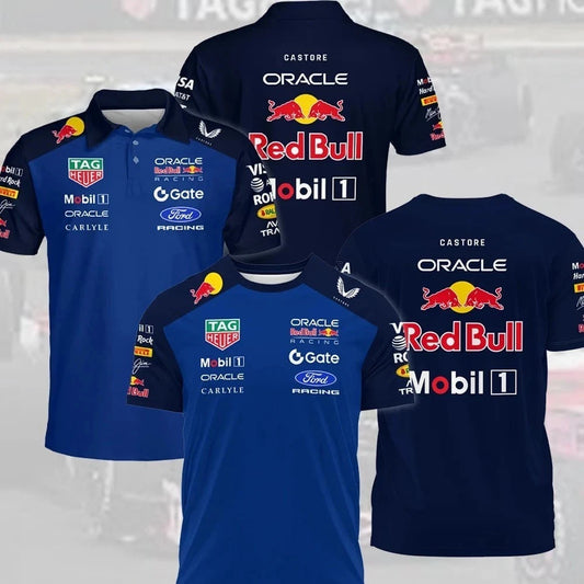 🔥NEW Red Bu.ll Racing Team 2026 Gift For Fans Polo All Over Print