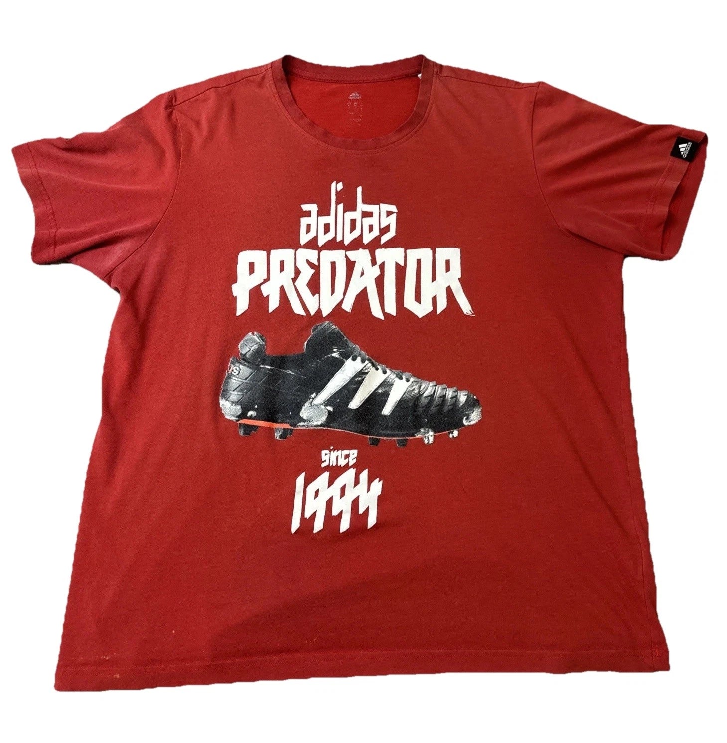 Adidas Predator Soccer Futbol Cleat Graphic T Shirt Mens Size XL USA 2014 Rare