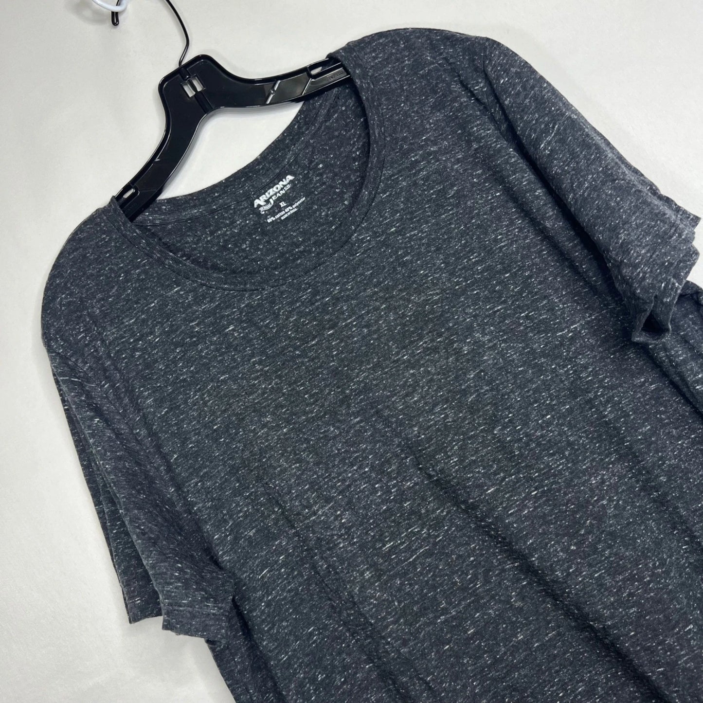 Side Zippers Charcoal Gray T-Shirt Mens XL Space Dye Streetwear Skater Punk Goth