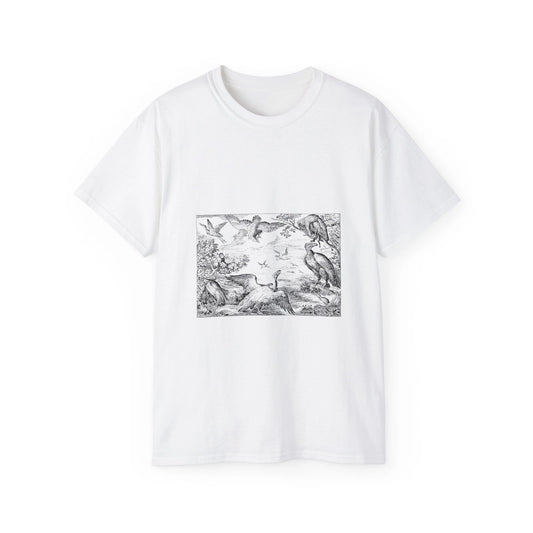 Birds Nature Forest Line Art Eagle Animals | Custom Graphic T-Shirt