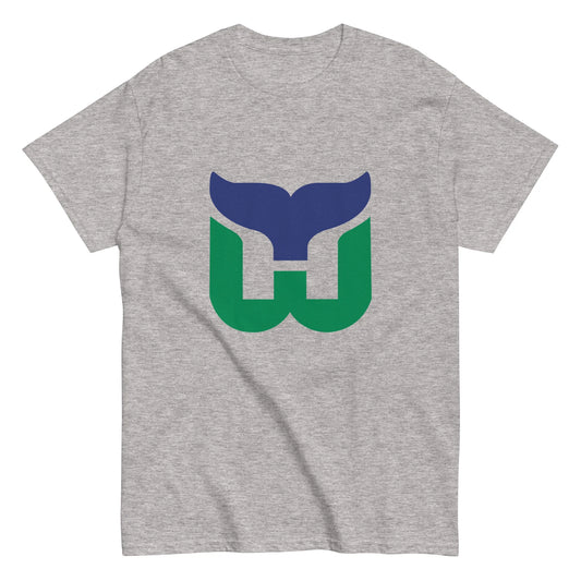 VINTAGE HARTFORD WHALERS UNISEX CLASSIC T-SHIRT TEE NEW ENGLAND NHL HURRICANES
