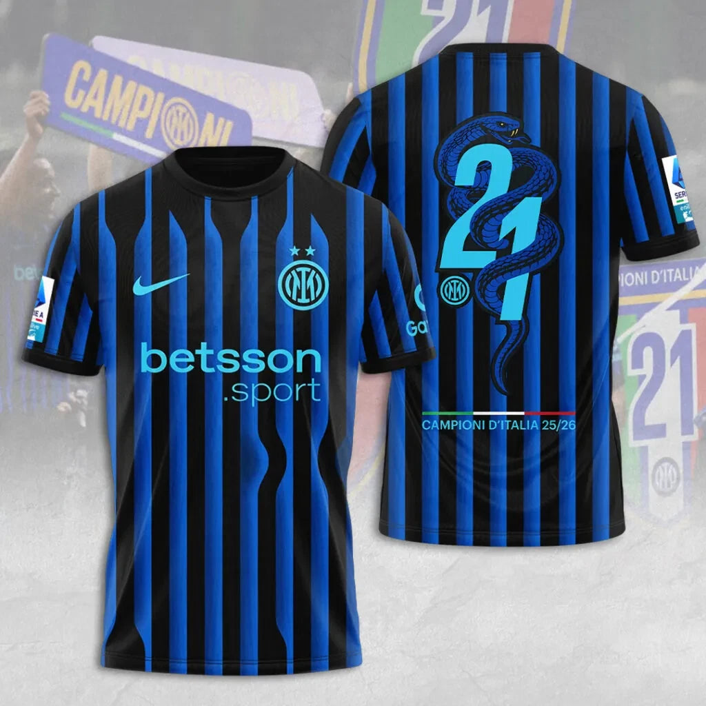 Milan Campioni D’Italia 25/26 3D Apparel Tshirt