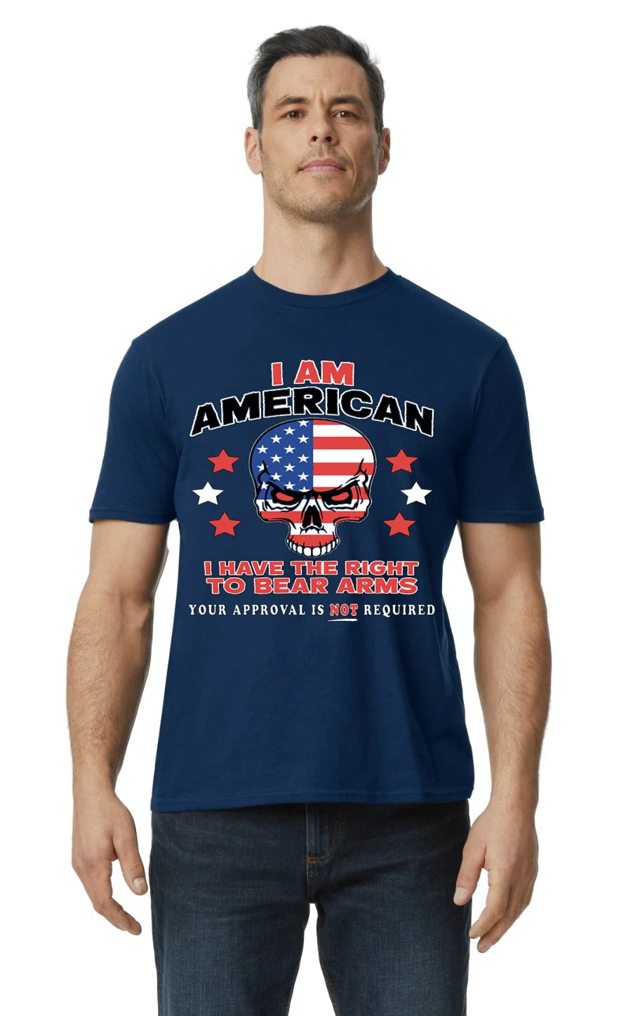I'm a American I have the Right to bare  Arms , Gun Supporter, Patriotic T-Shirt