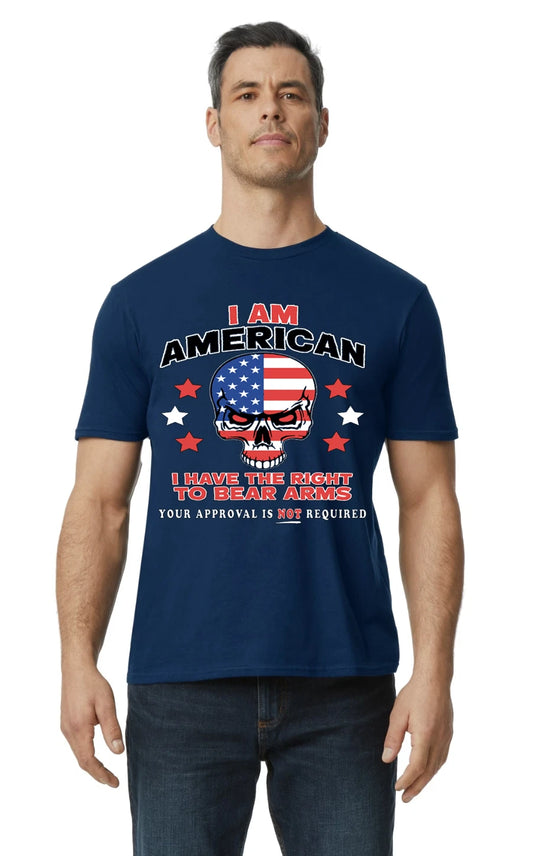 I'm a American I have the Right to bare  Arms , Gun Supporter, Patriotic T-Shirt