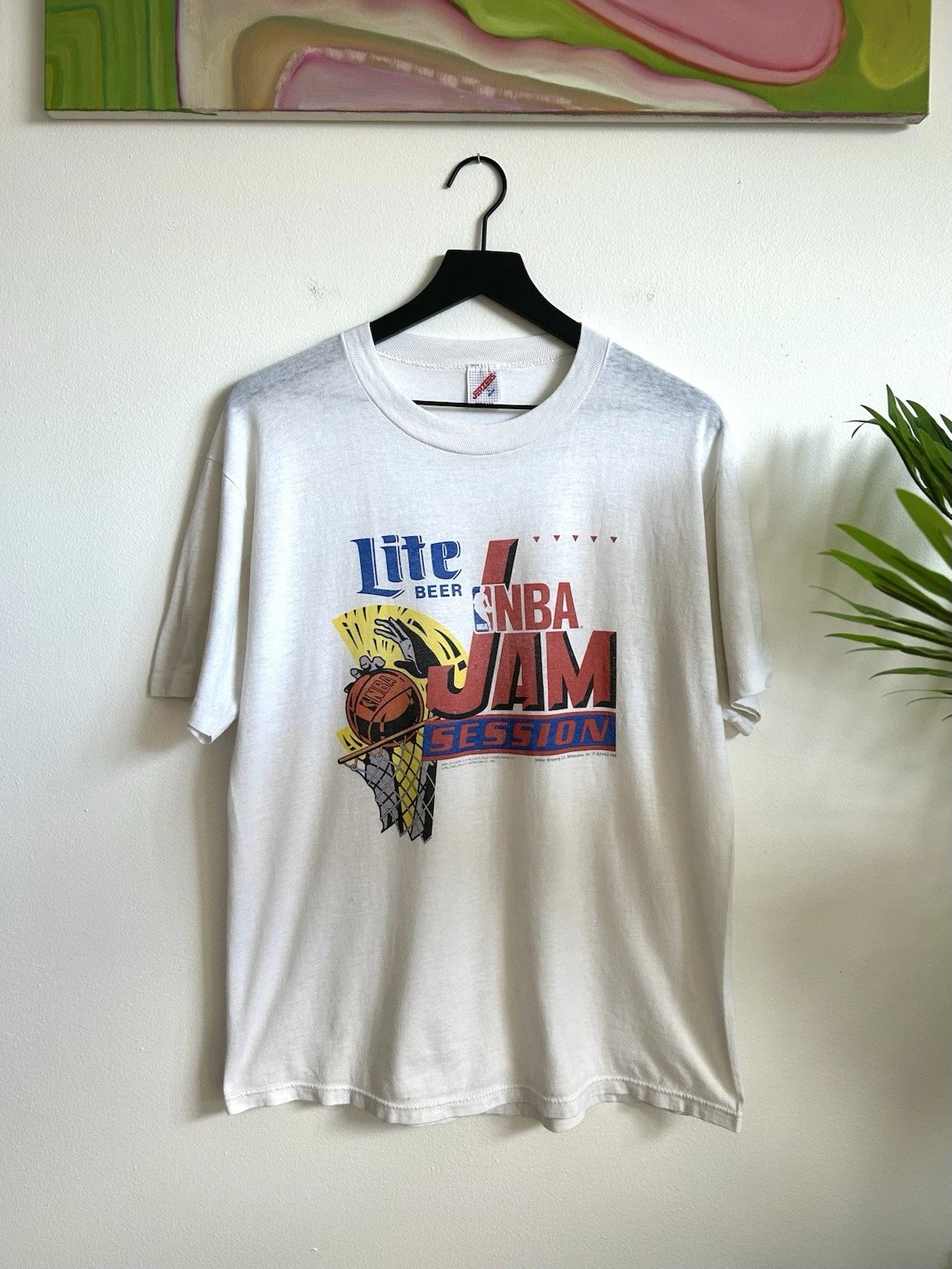 Vintage 1993 NBA Jam Video Game Promo T-Shirt