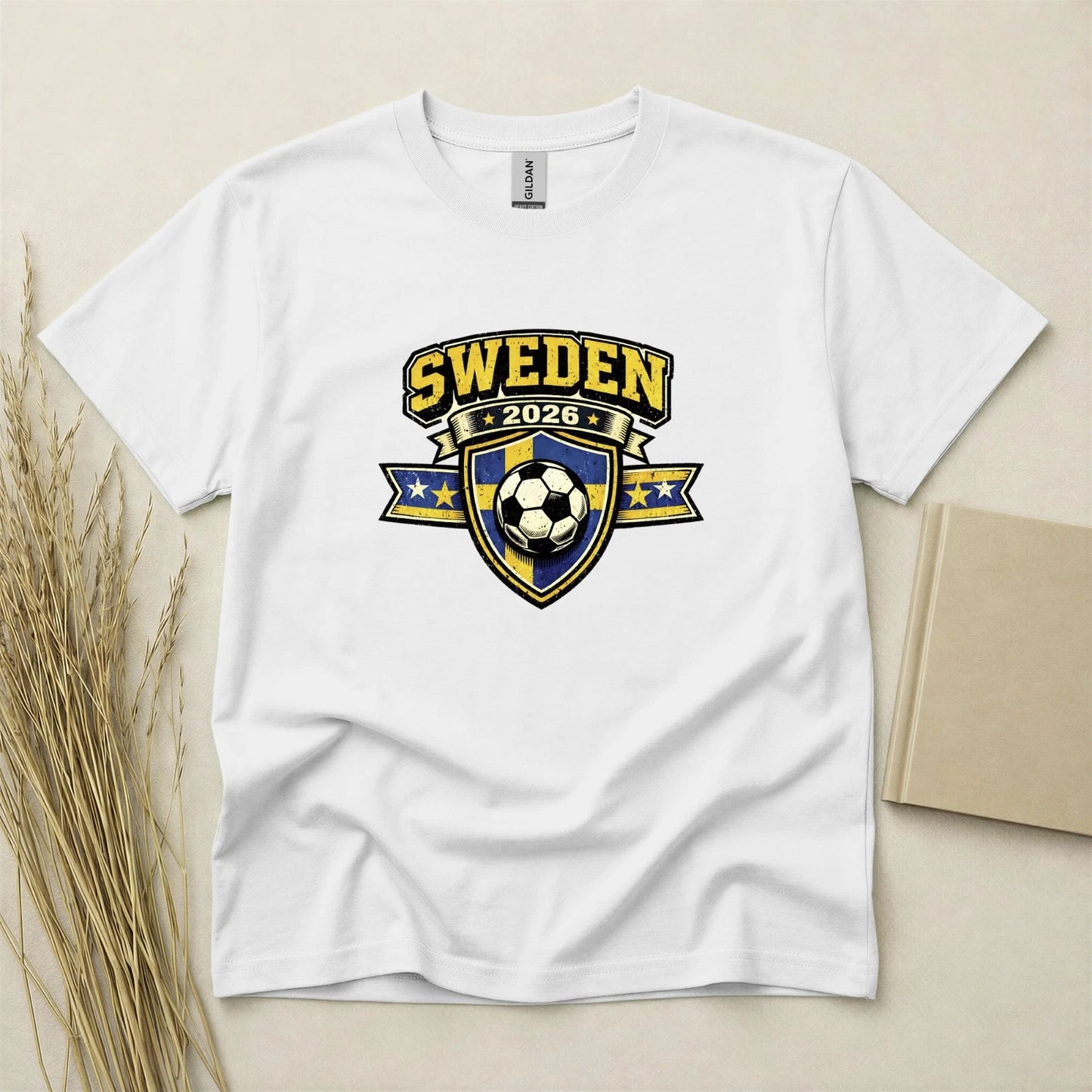 Sweden 2026 Football Fan T Shirt Soccer Supporters Gildan Cotton Family Top