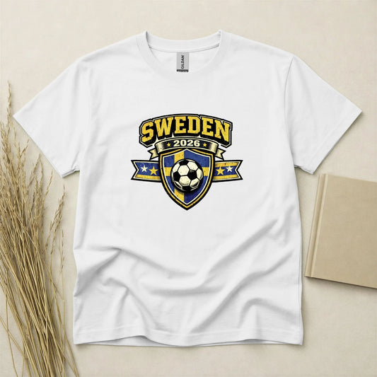 Sweden 2026 Football Fan T Shirt Soccer Supporters Gildan Cotton Family Top