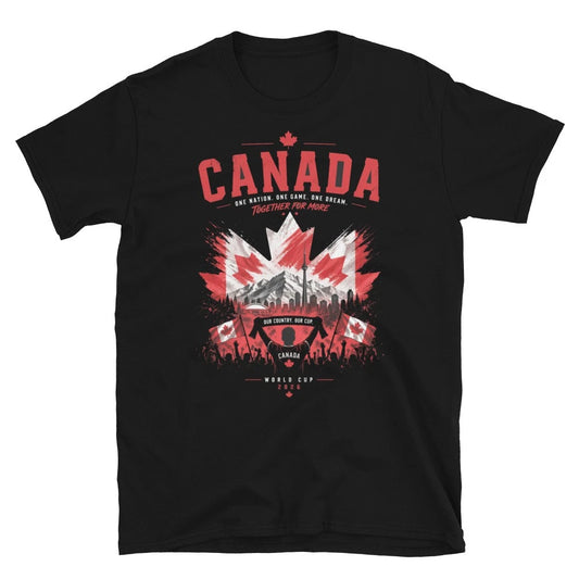 Canada Maple Glory World Cup Football Fan T-Shirt Red & White Edition