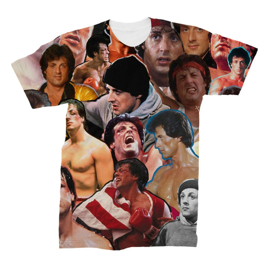 Rocky Balboa Photo Collage T-Shirt