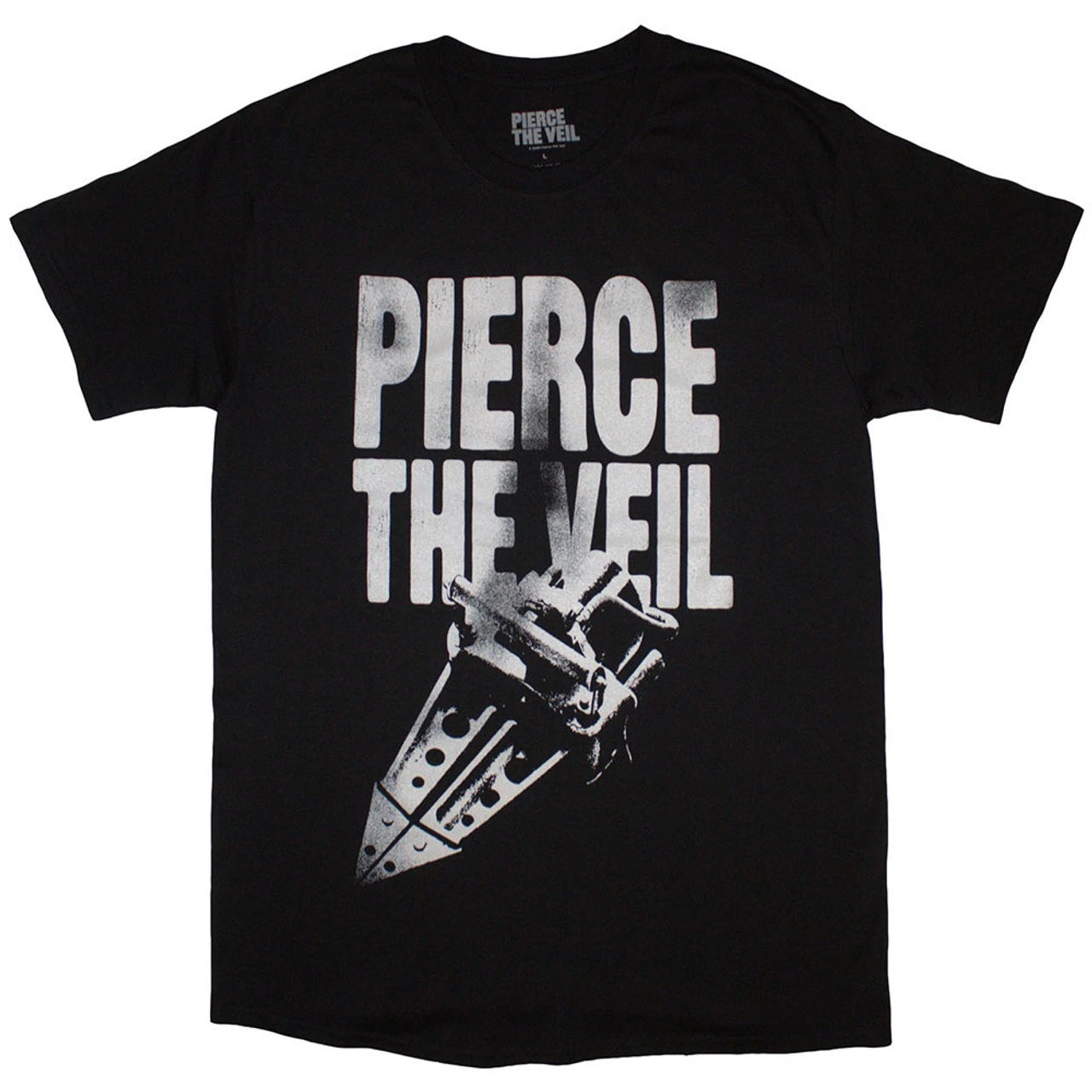 Pierce The Veil T-Shirt Big Text Band Official New Black