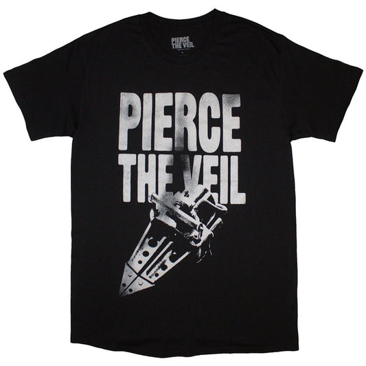 Pierce The Veil T-Shirt Big Text Band Official New Black