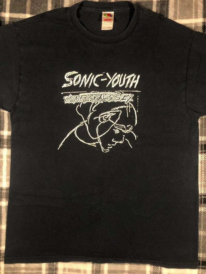 Sonic Youth - Vintage Y2K - Confusion Is Sex - Alternative Grunge Rock Band Tee