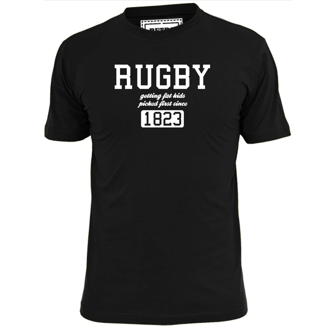 Mens Rugby Getting Fat Kids Picked Since 1823 Rugby T Shirt Six Nations Rugger