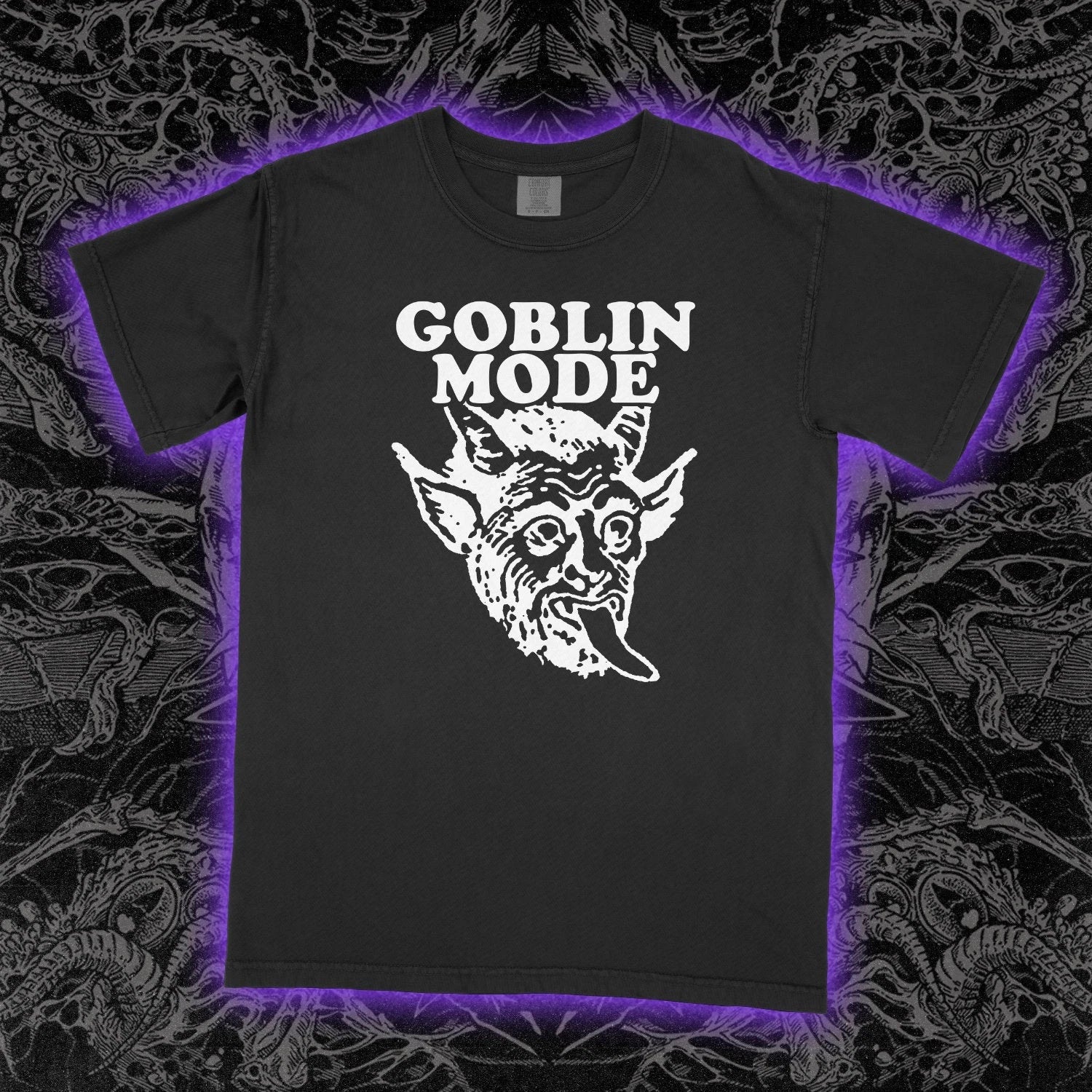 GOBLIN MODE Shirt horror satan death ritual demons Pentagram  Unisex Tee