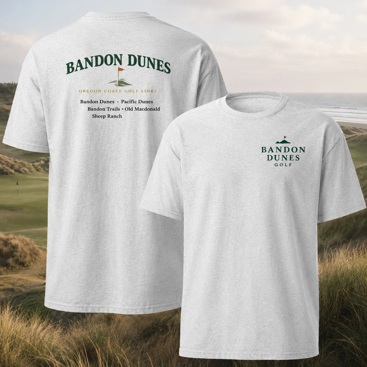 Bandon Dunes Golf Shirt Oregon Coast Golf Trip Tee Mens Golfer Gift