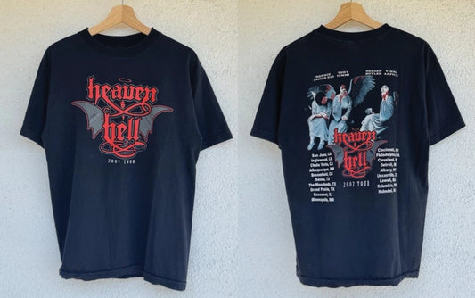 Heaven & Hell 2007 Tour Vintage T-Shirt Dio Y2K Heavy Metal Graphic Tee S-5XL