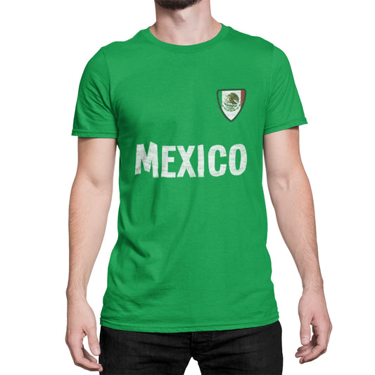 MEXICO Country Name Badge World Cup 2026 Mens  T-Shirt Football World Cup Sports