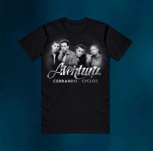 Aventura Cerrando Ciclos Concert Tour Date Merch Tee T-Shirt Unisex New