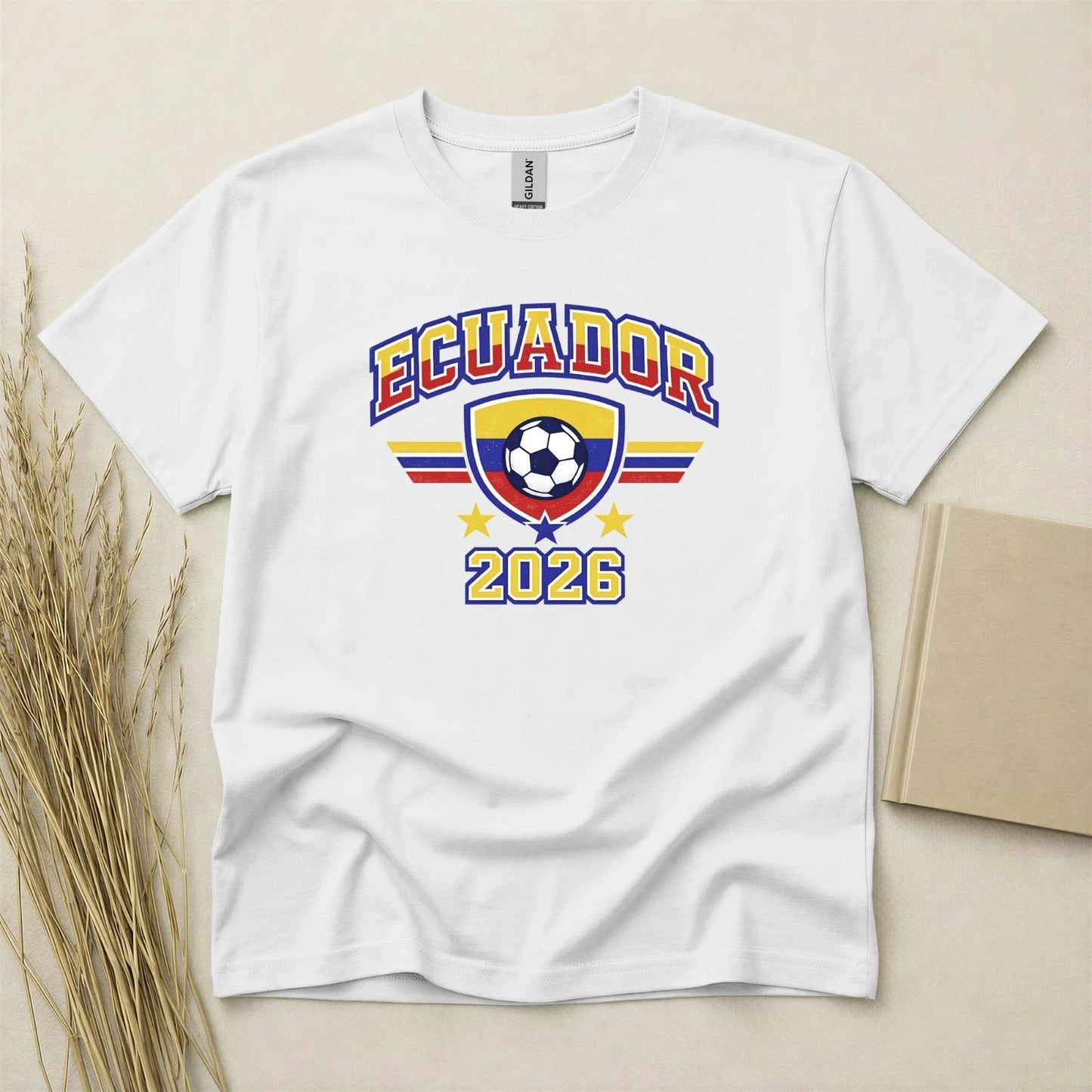 Ecuador 2026 Football Fan T Shirt Soccer Supporters Gildan Cotton Family Top