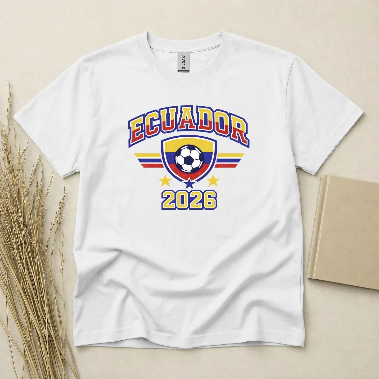 Ecuador 2026 Football Fan T Shirt Soccer Supporters Gildan Cotton Family Top