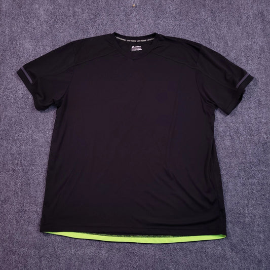 Lotto Soccer Training T-Shirt Men's 3XL Performance Futbol Tee Ball Top Black
