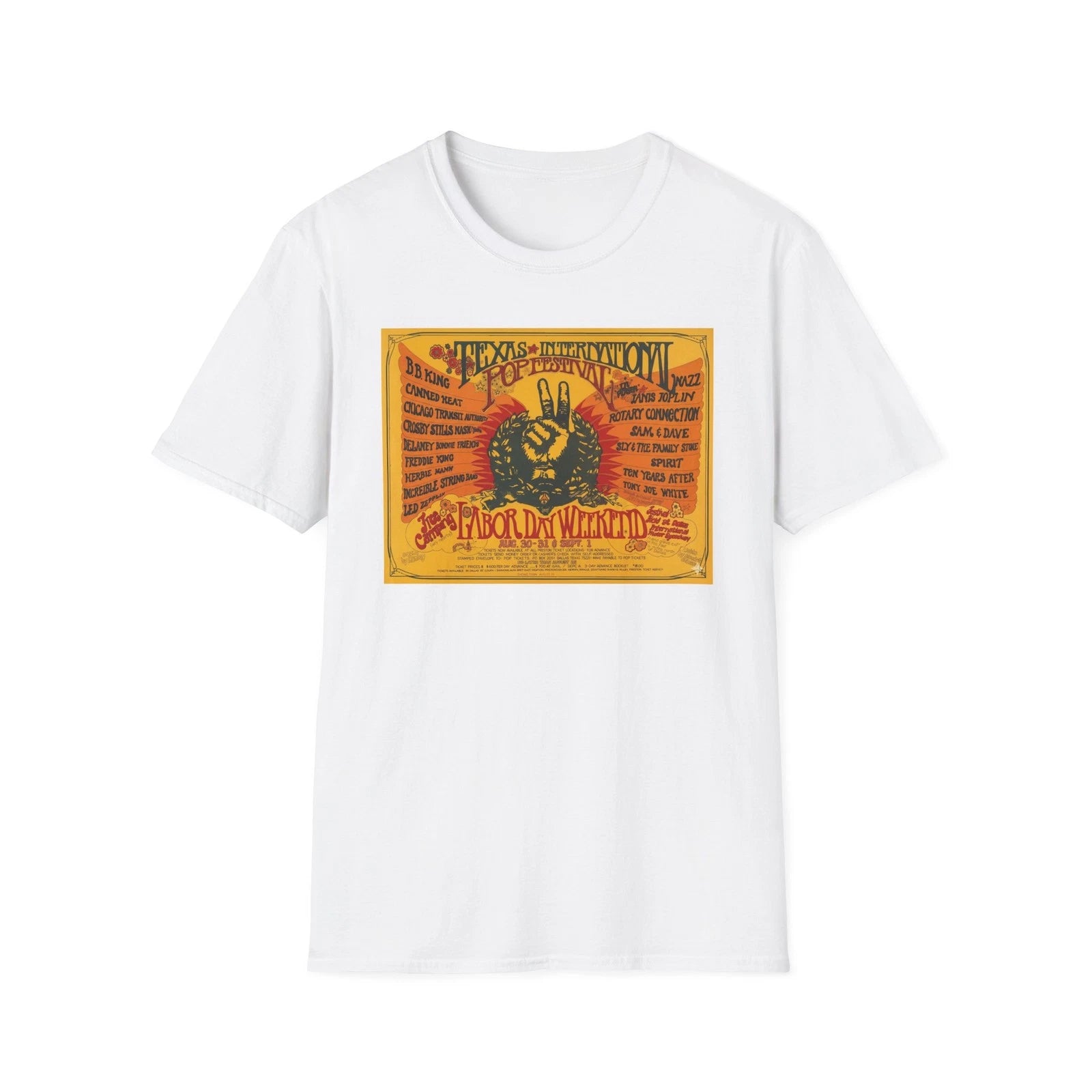 1969 Texas International Pop Festival Unisex T-Shirt