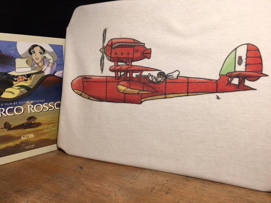 Porco Rosso Sketch - Kurenai no Buta 紅の豚 Studio Ghibli T-Shirt by Rev-Level
