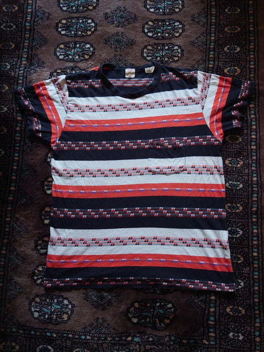Levi's Vintage Clothing LVC 60s Casuals Sanforized Triped T-Shirt Rare Medium