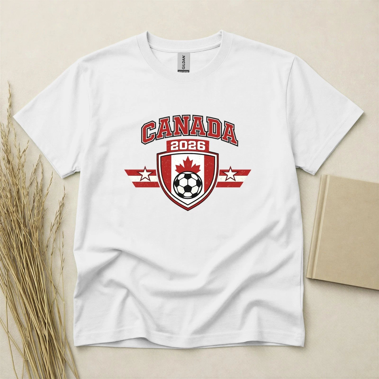 Canada 2026 Football Fan T Shirt Soccer Supporters Gildan Cotton Family Top