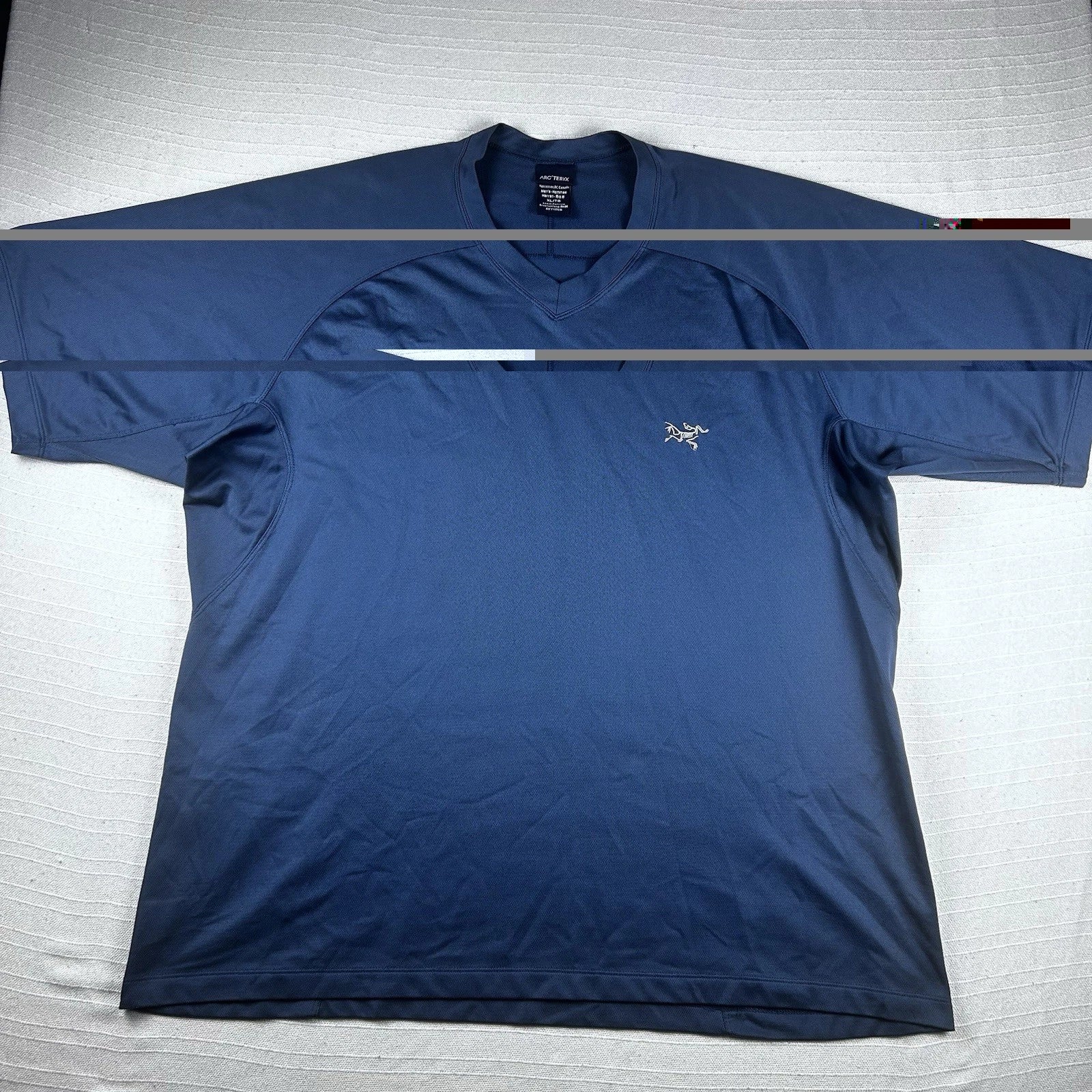 Lot of 3 Arc'teryx Men’s Remora V-Neck Shirts Size XL Blue/Gray/Rust