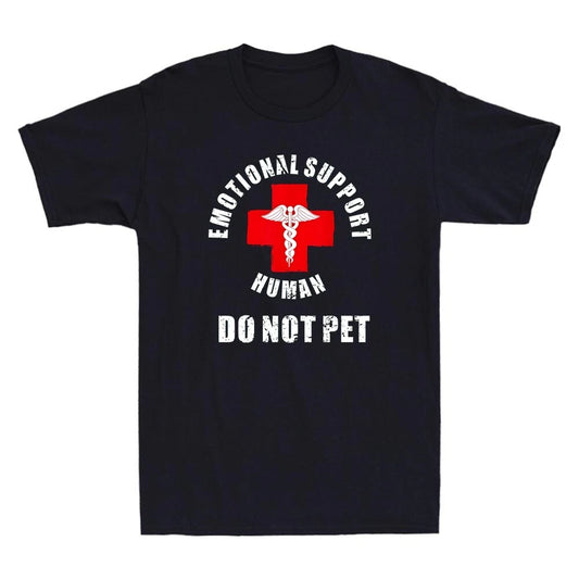 Emotional Support Human Do Not Pet -Service Dog Love Humor Vintage Men's T-Shirt