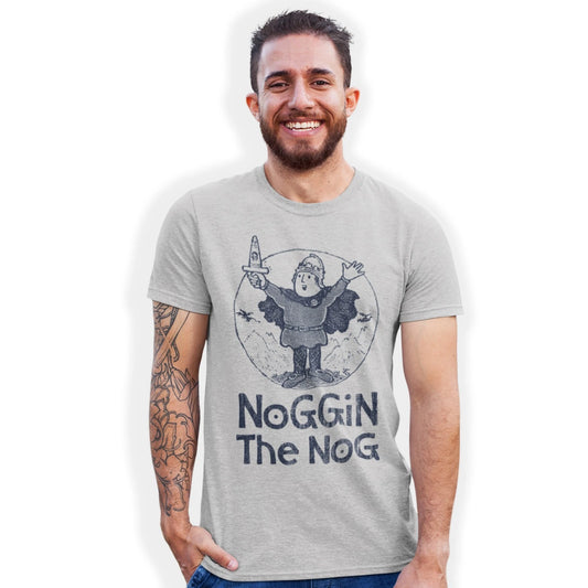 Noggin The Nog Retro 1960s Kids TV Hand Printed T-Shirt Birthday Gift