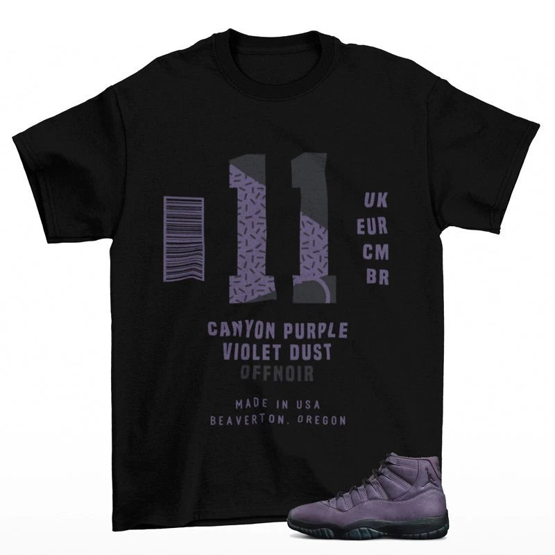Sneaker Label Shirt Black to Match Jordan 11 Retro Mojave IO8961-553