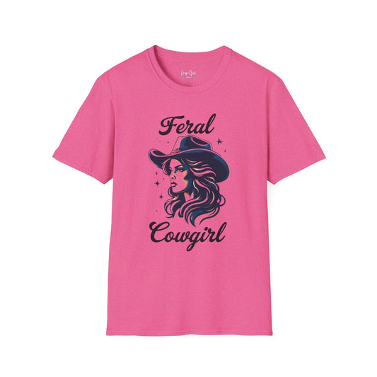 Feral Cowgirl T-Shirt - Stylish Ladies Graphic Tee by Lange Girl Designs