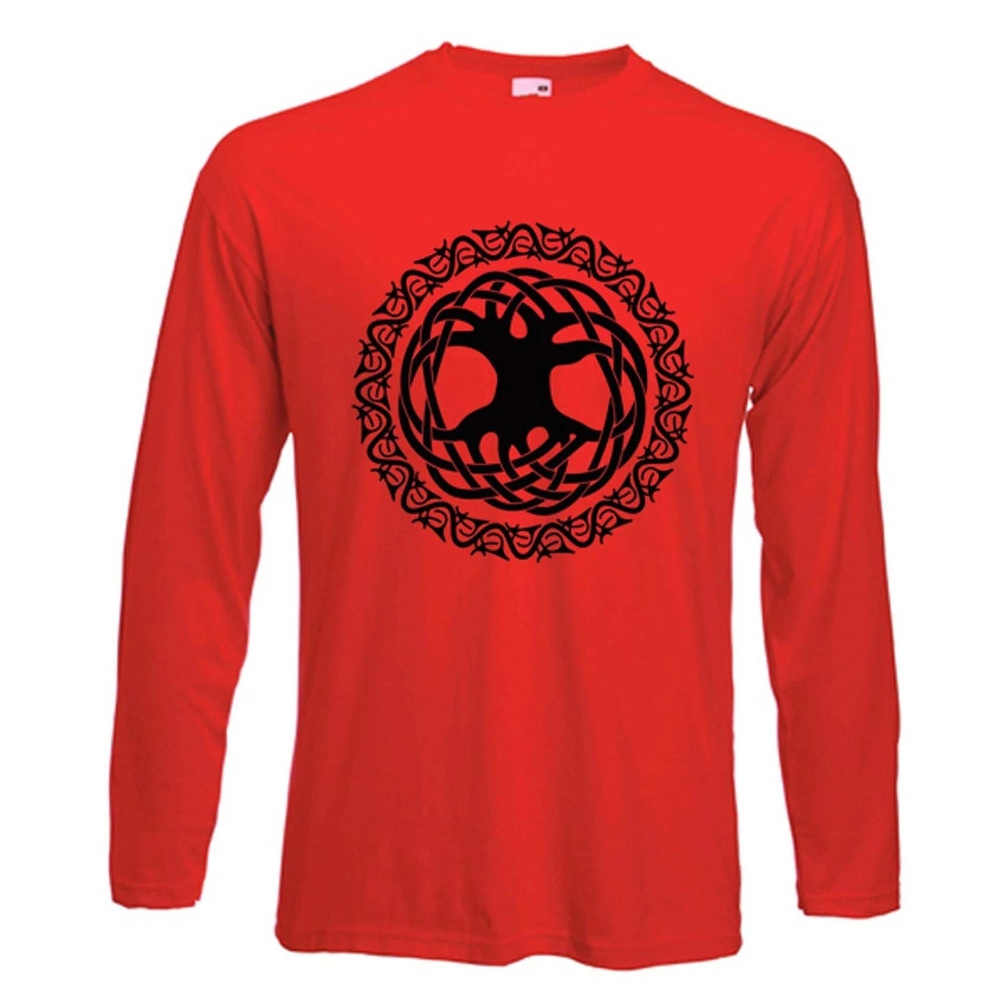CELTIC TREE OF LIFE LONG SLEEVE T-SHIRT - Pagan Druid Wicca  -  4 Colours