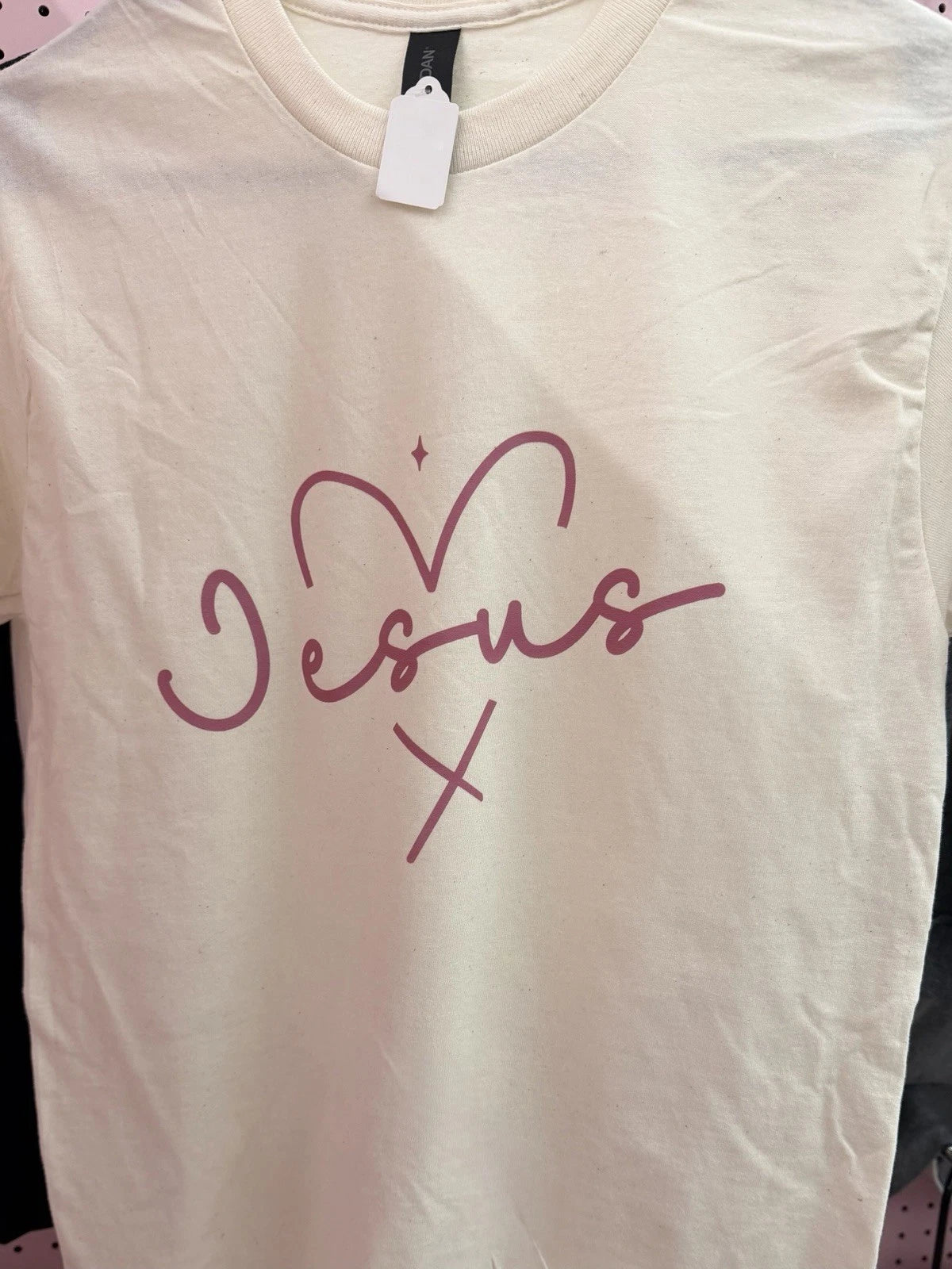 Jesus Heart Shirt | Cute Christian Shirt | Minimalist Jesus Shirt