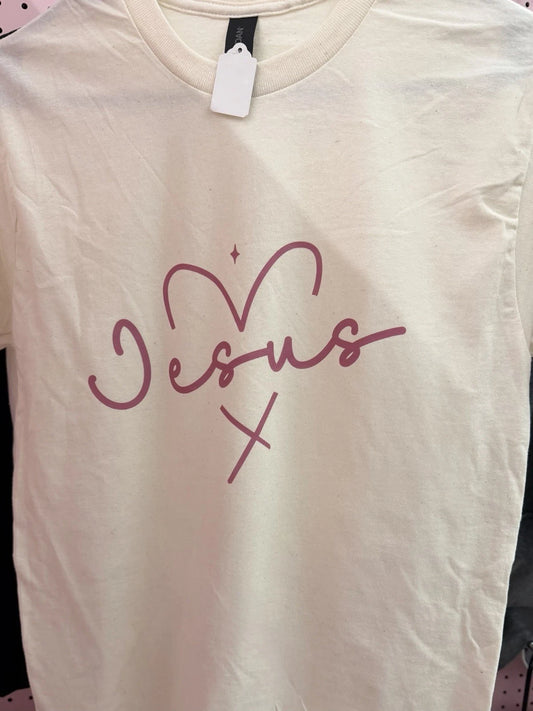 Jesus Heart Shirt | Cute Christian Shirt | Minimalist Jesus Shirt
